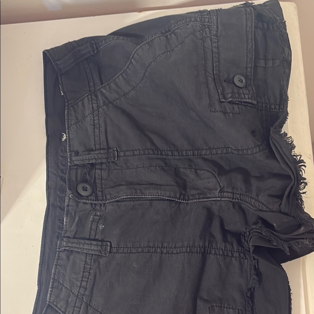 American Eagle Outfitters Black Cargo Shorts